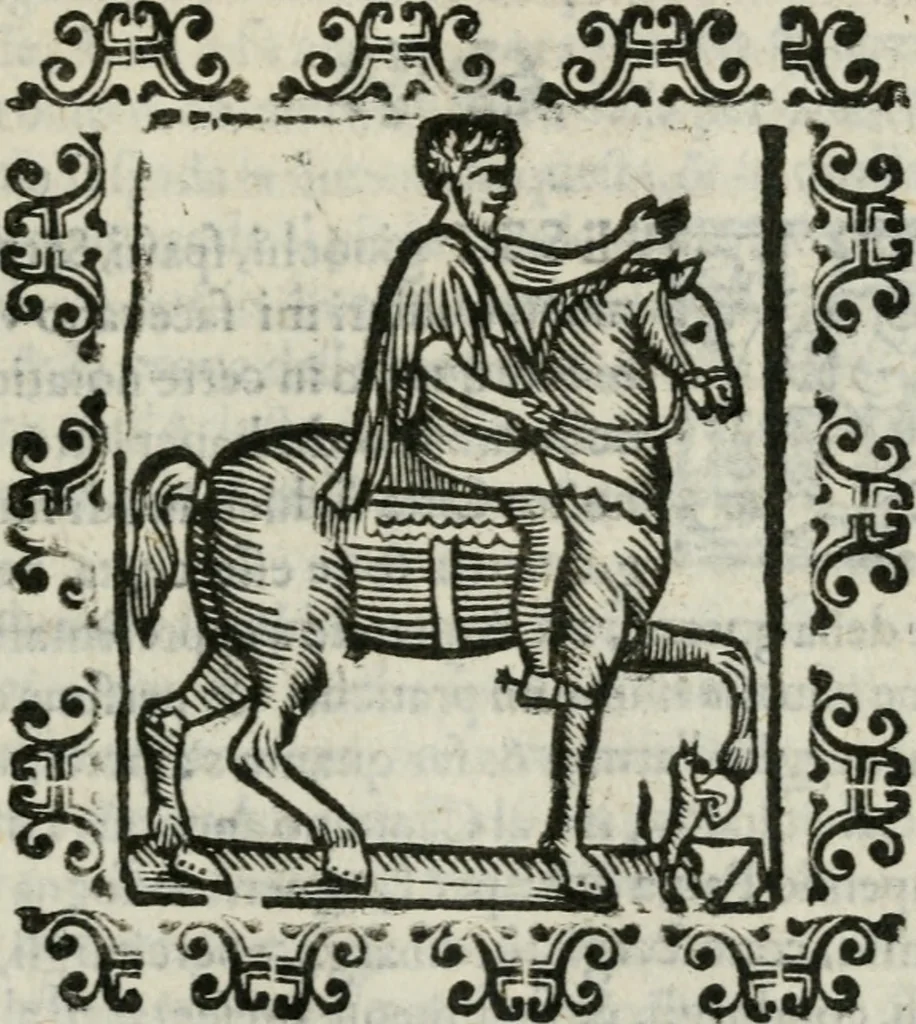 An illustration from La Pavia trionfante, 1606, leaf 92
