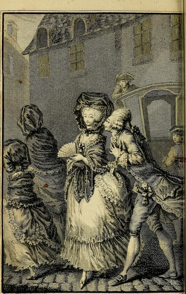 An illustration from La paysane pervertie, ou Les dangers de la ville : histoire d'Ursule R**, sur d'Edmond, le paysan, mise-au-jour d'après les véritables lettres des personages ..., 1784, leaf 357