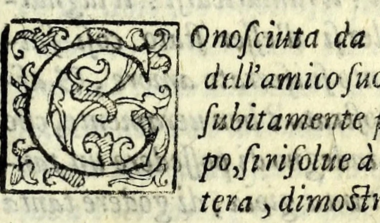 An illustration from La pazzesca pazzia de gl'hvomini e donne di corte innamorati, overo, Il cortigiano disperato, 1608, leaf 181