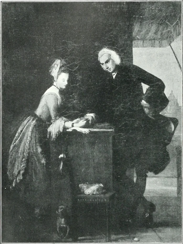 An illustration from La peinture anglaise de ses origines a nos jours, 1908, leaf 141