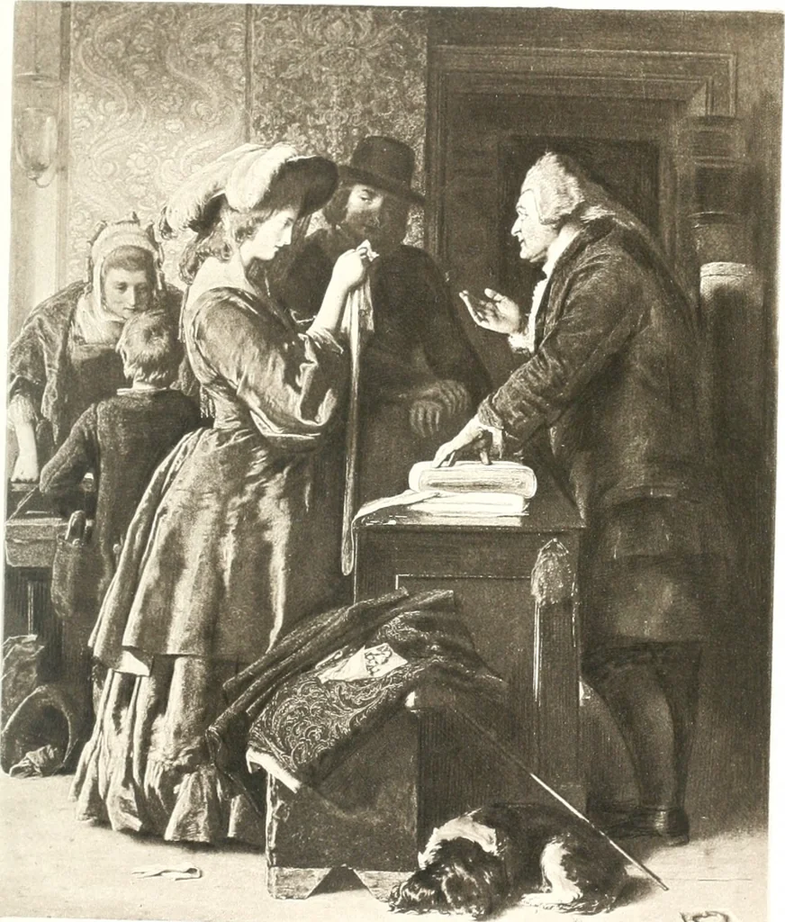 An illustration from La peinture anglaise de ses origines a nos jours, 1908, leaf 148