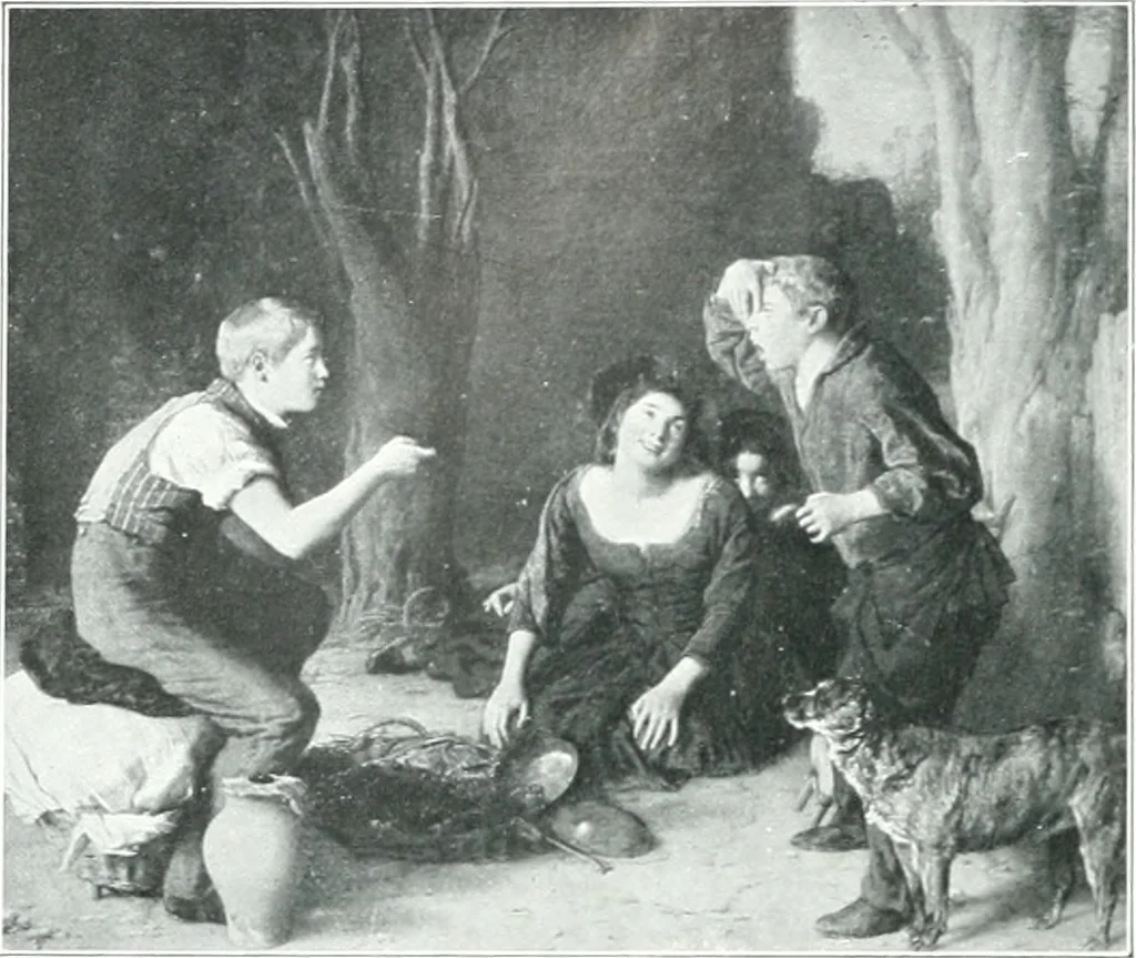An illustration from La peinture anglaise de ses origines a nos jours, 1908, leaf 155