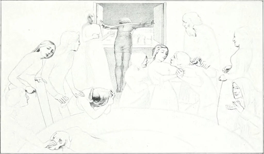 An illustration from La peinture anglaise de ses origines a nos jours, 1908, leaf 242