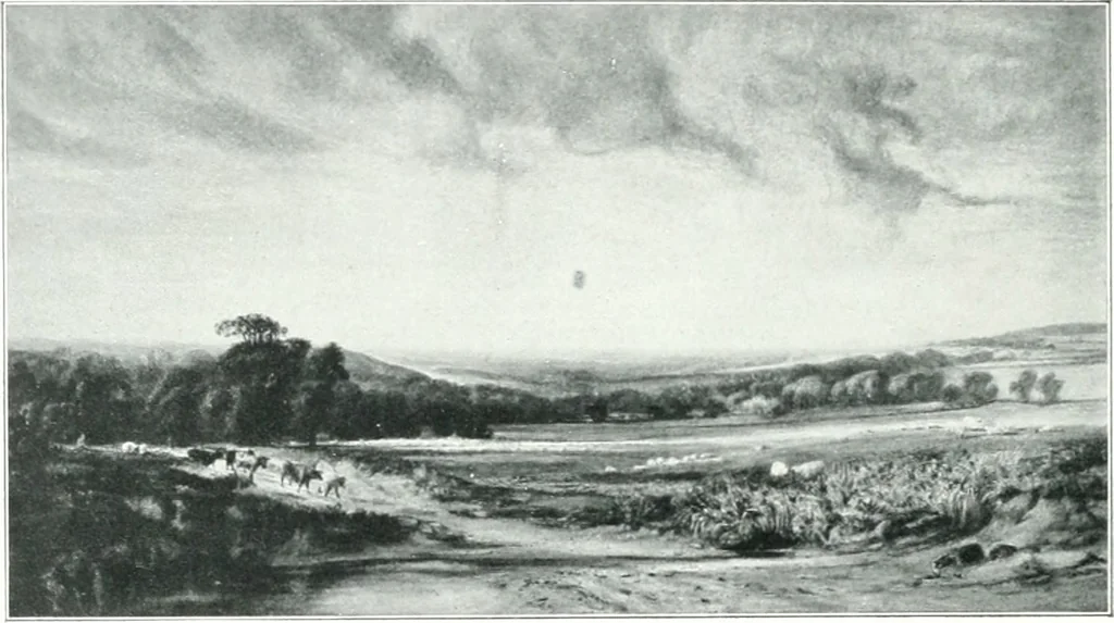 An illustration from La peinture anglaise de ses origines a nos jours, 1908, leaf 351