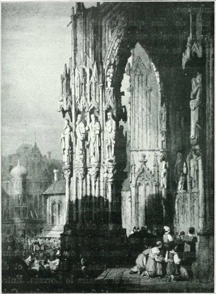 An illustration from La peinture anglaise de ses origines a nos jours, 1908, leaf 353