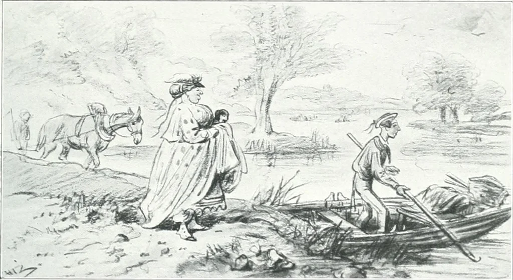 An illustration from La peinture anglaise de ses origines a nos jours, 1908, leaf 390