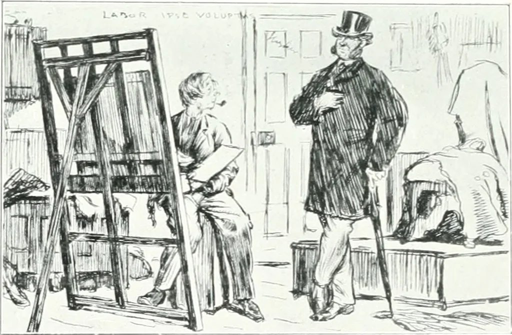 An illustration from La peinture anglaise de ses origines a nos jours, 1908, leaf 391