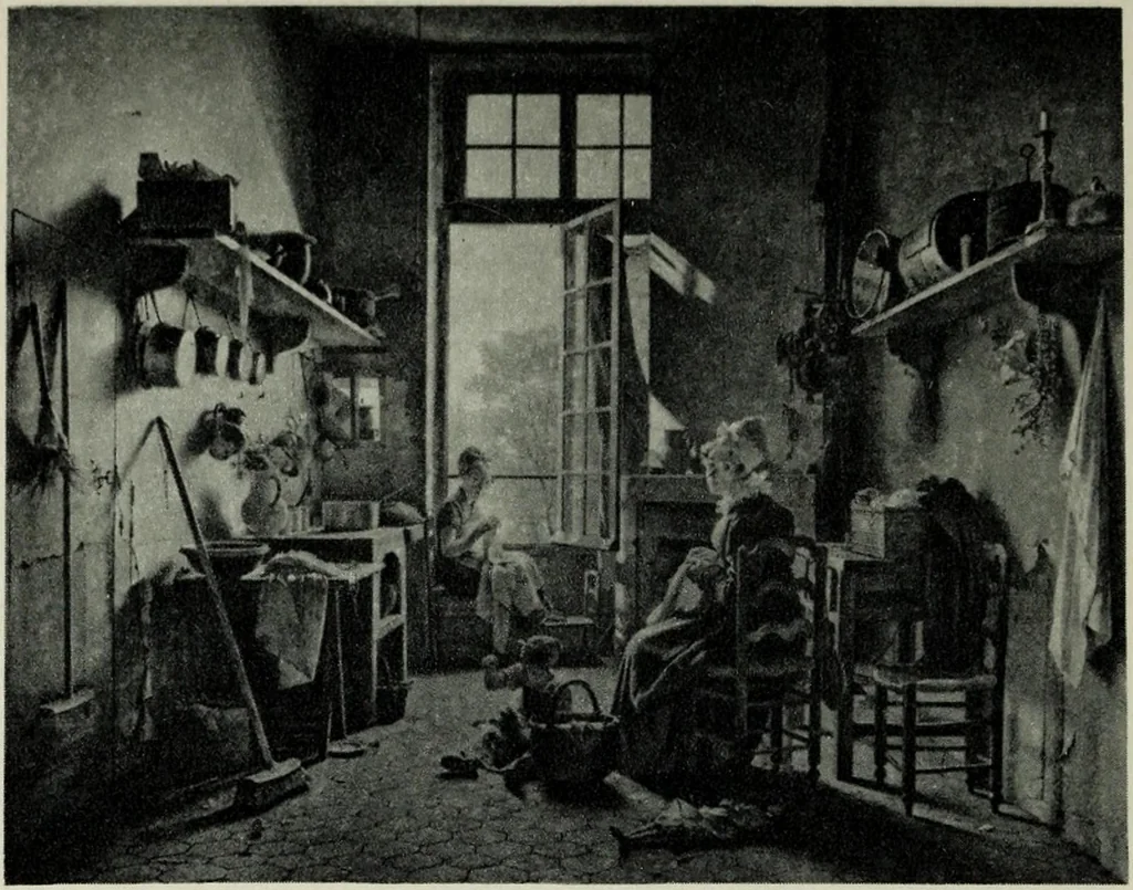 An illustration from La peinture française au XIXe siècle, 1900, leaf 7
