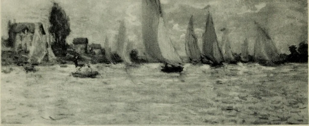 An illustration from La peinture française au XIXe siècle, 1900, leaf 7