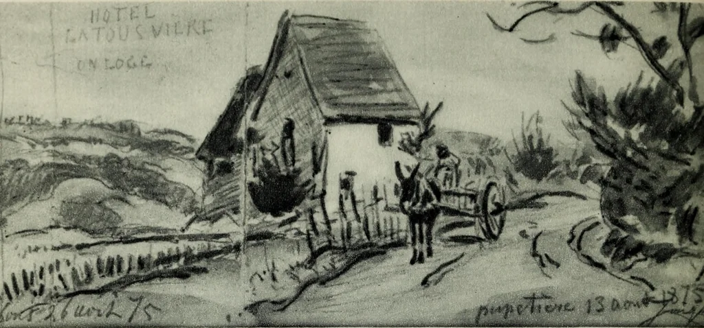 An illustration from La peinture française au XIXe siècle, 1900, leaf 15