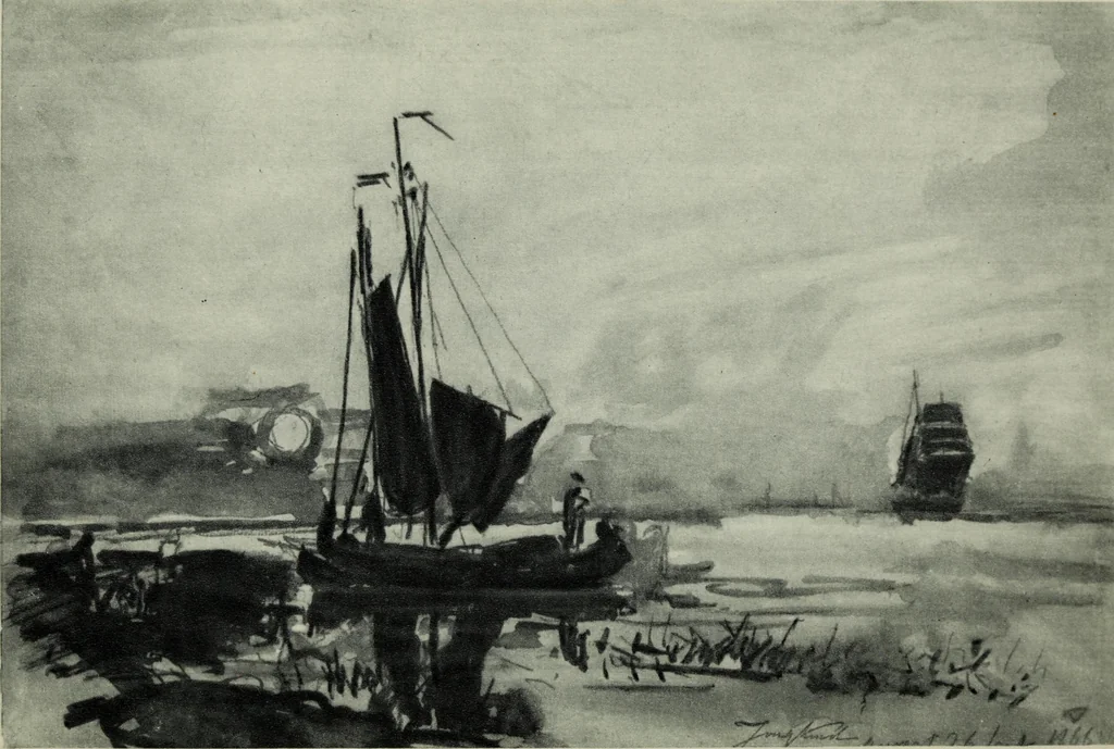 An illustration from La peinture française au XIXe siècle, 1900, leaf 53