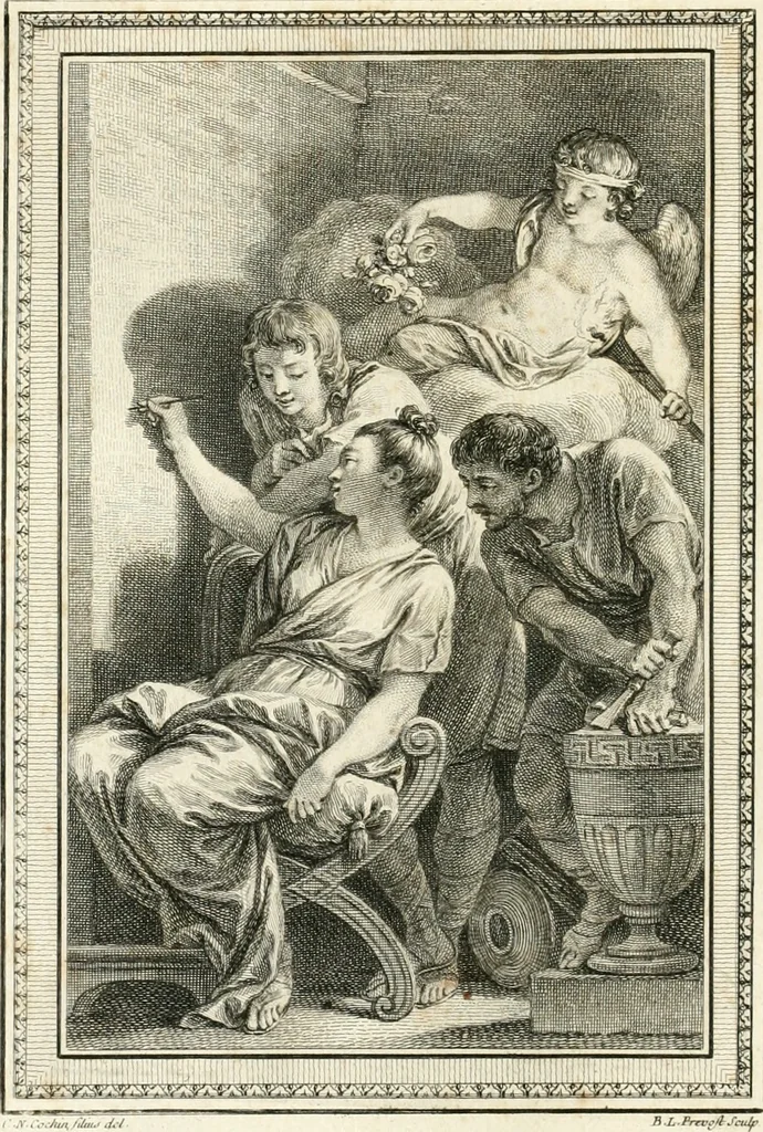 An illustration from La peinture : poëme en trois chants, 1769, leaf 21