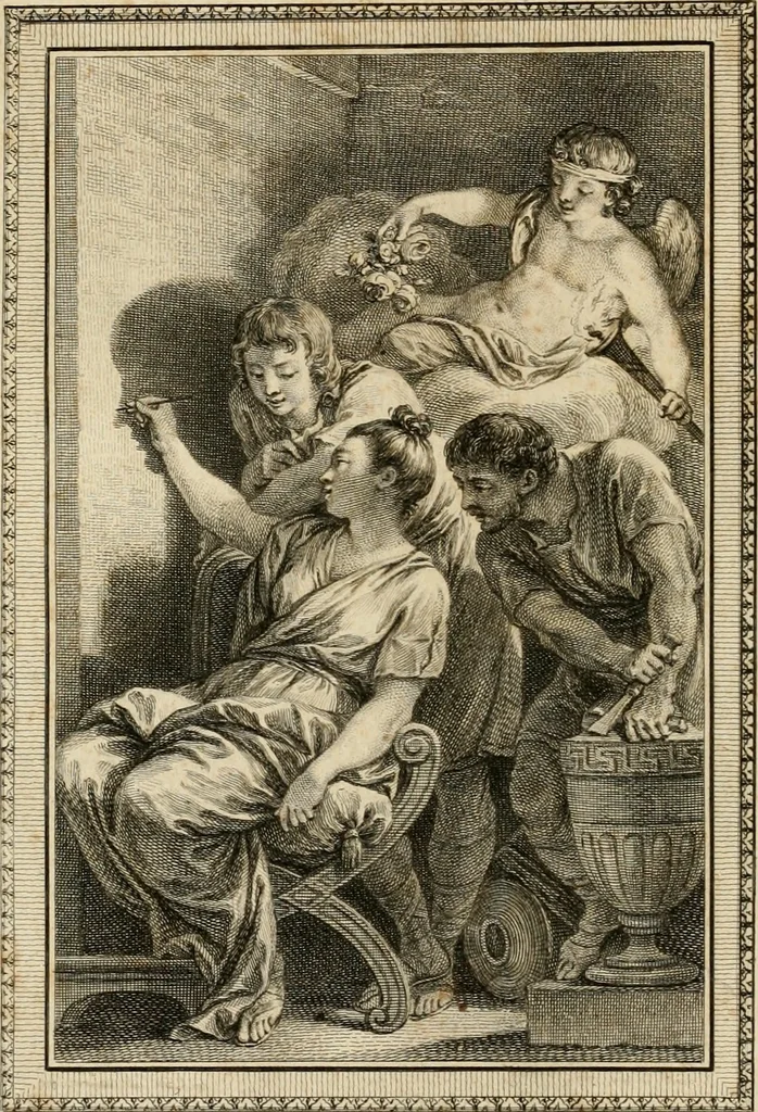 An illustration from La peinture : poëme en trois chants, 1769, leaf 21