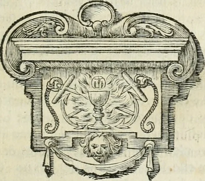 An illustration from La Perpétuité de la foy de l'Eglise catholique touchant l'Eucharistie, déffendue contre les livres du Sieur Claude, ministre de Charenton, 1670, leaf 654