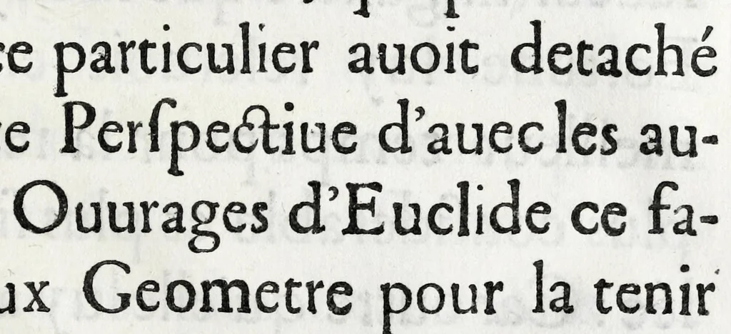 An illustration from La perspectiue d'Euclide, 1662, leaf 11