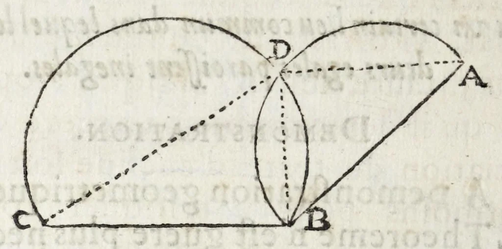 An illustration from La perspectiue d'Euclide, 1662, leaf 124