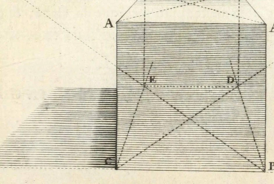 An illustration from La perspectiue pratique : necessaire a tous peintres, graueurs, sculpteurs, architectes, orfeures, brodeurs, tapissiers, et autres qui se meslent de desseigner, 1647, leaf 163