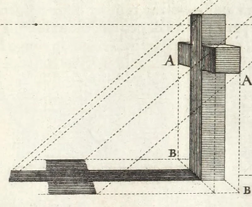 An illustration from La perspectiue pratique : necessaire a tous peintres, graueurs, sculpteurs, architectes, orfeures, brodeurs, tapissiers, et autres qui se meslent de desseigner, 1647, leaf 351