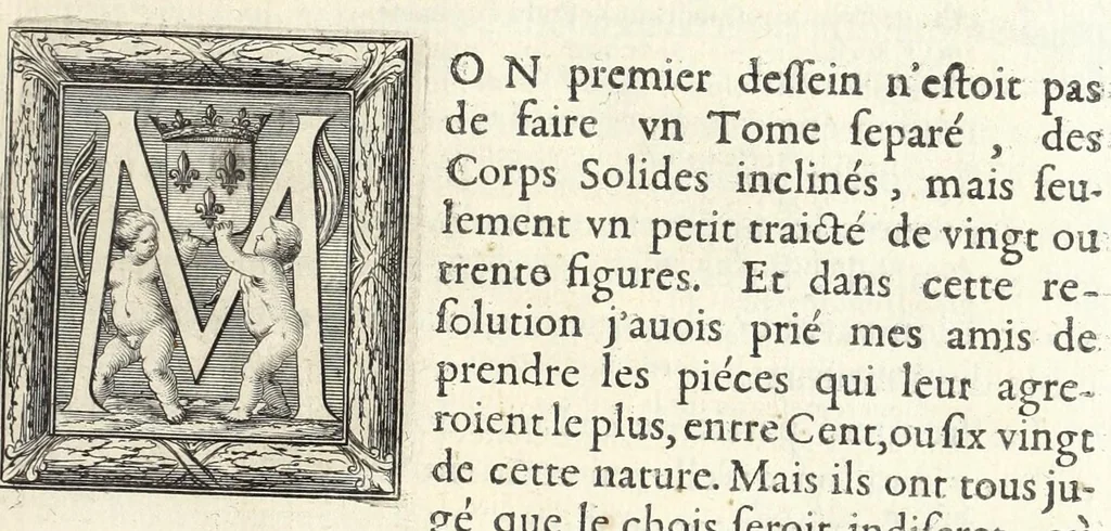 An illustration from La perspectiue pratique : necessaire a tous peintres, graueurs, sculpteurs, architectes, orfeures, brodeurs, tapissiers, et autres qui se meslent de desseigner, 1647, leaf 17
