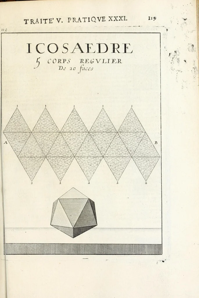 An illustration from La perspectiue pratique : necessaire a tous peintres, graueurs, sculpteurs, architectes, orfeures, brodeurs, tapissiers, et autres qui se meslent de desseigner, 1647, leaf 277