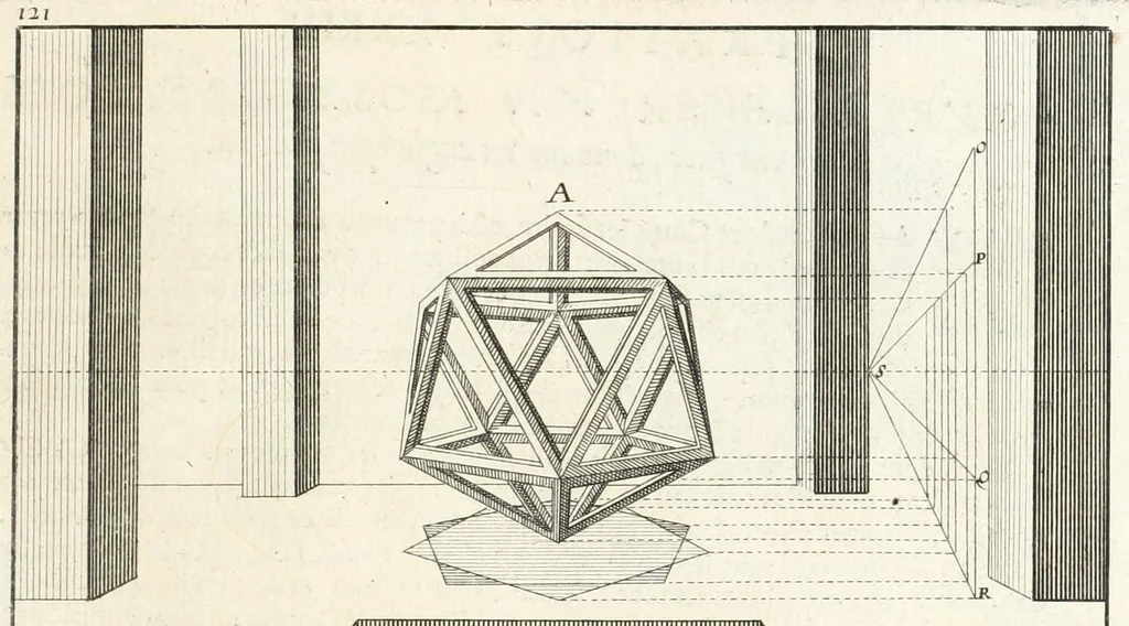 An illustration from La perspectiue pratique : necessaire a tous peintres, graueurs, sculpteurs, architectes, orfeures, brodeurs, tapissiers, et autres qui se meslent de desseigner, 1647, leaf 281
