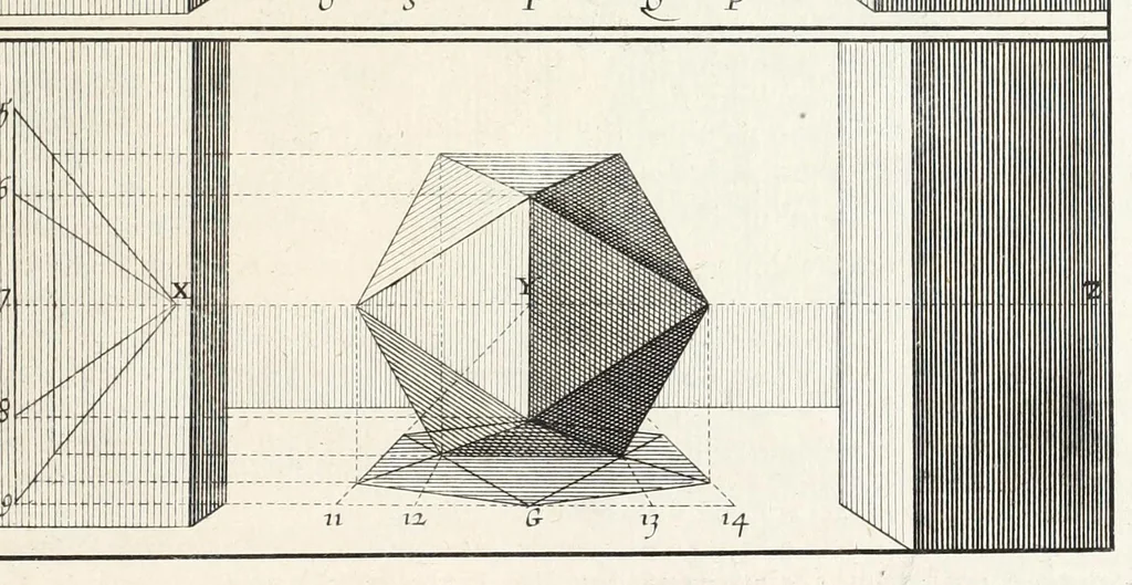 An illustration from La perspectiue pratique : necessaire a tous peintres, graueurs, sculpteurs, architectes, orfeures, brodeurs, tapissiers, et autres qui se meslent de desseigner, 1647, leaf 285