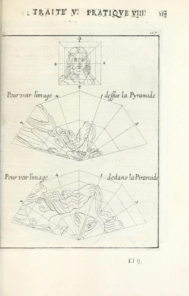 An illustration from La perspectiue pratique : necessaire a tous peintres, graueurs, sculpteurs, architectes, orfeures, brodeurs, tapissiers, et autres qui se meslent de desseigner, 1647, leaf 311