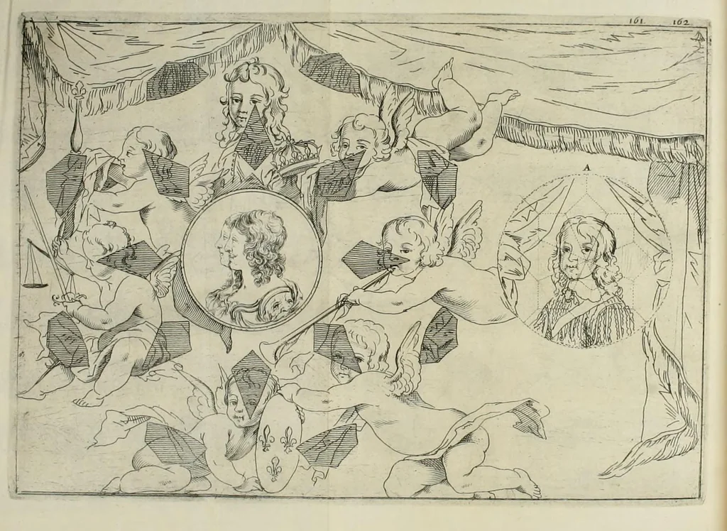 An illustration from La perspectiue pratique : necessaire a tous peintres, graueurs, sculpteurs, architectes, orfeures, brodeurs, tapissiers, et autres qui se meslent de desseigner, 1647, leaf 418