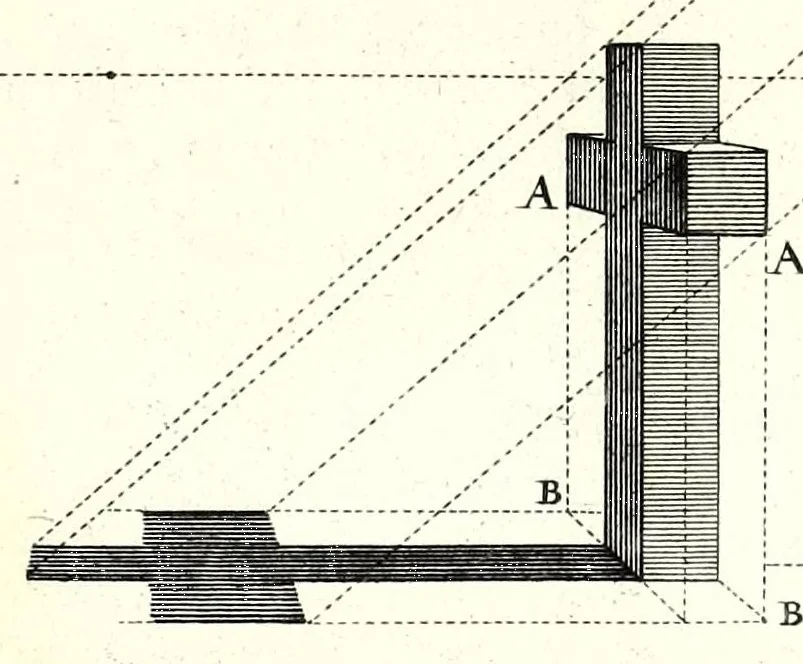 An illustration from La perspective pratiqve : necessaire a tovs peintres, graveurs, architectes, brodeurs, scvlpteurs, orfevres, tapissiers, et autres qui se meslent de desseigner, 1663, leaf 349