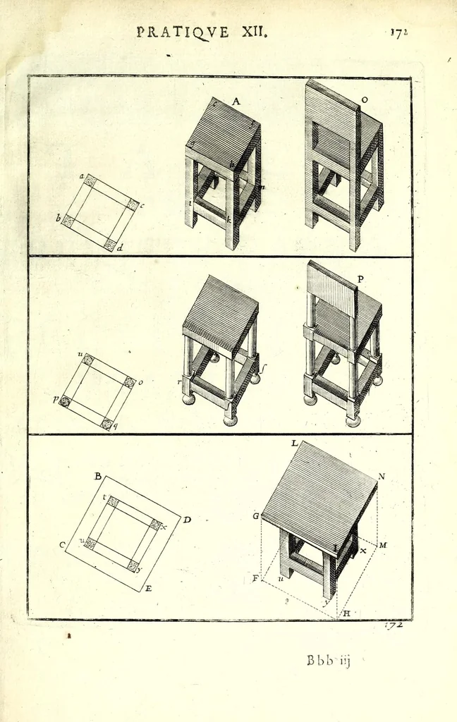 An illustration from La perspective pratiqve : necessaire a tovs peintres, graveurs, architectes, brodeurs, scvlpteurs, orfevres, tapissiers, et autres qui se meslent de desseigner, 1663, leaf 439