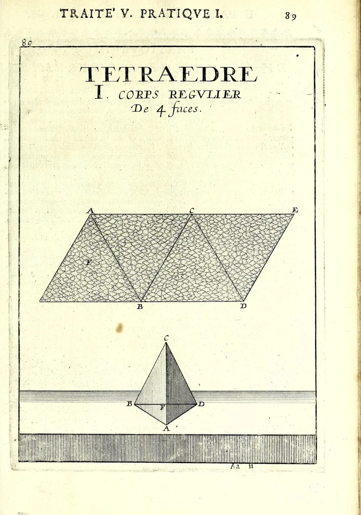 An illustration from La perspective pratiqve : necessaire a tovs peintres, graveurs, architectes, brodeurs, scvlpteurs, orfevres, tapissiers, et autres qui se meslent de desseigner, 1663, leaf 217
