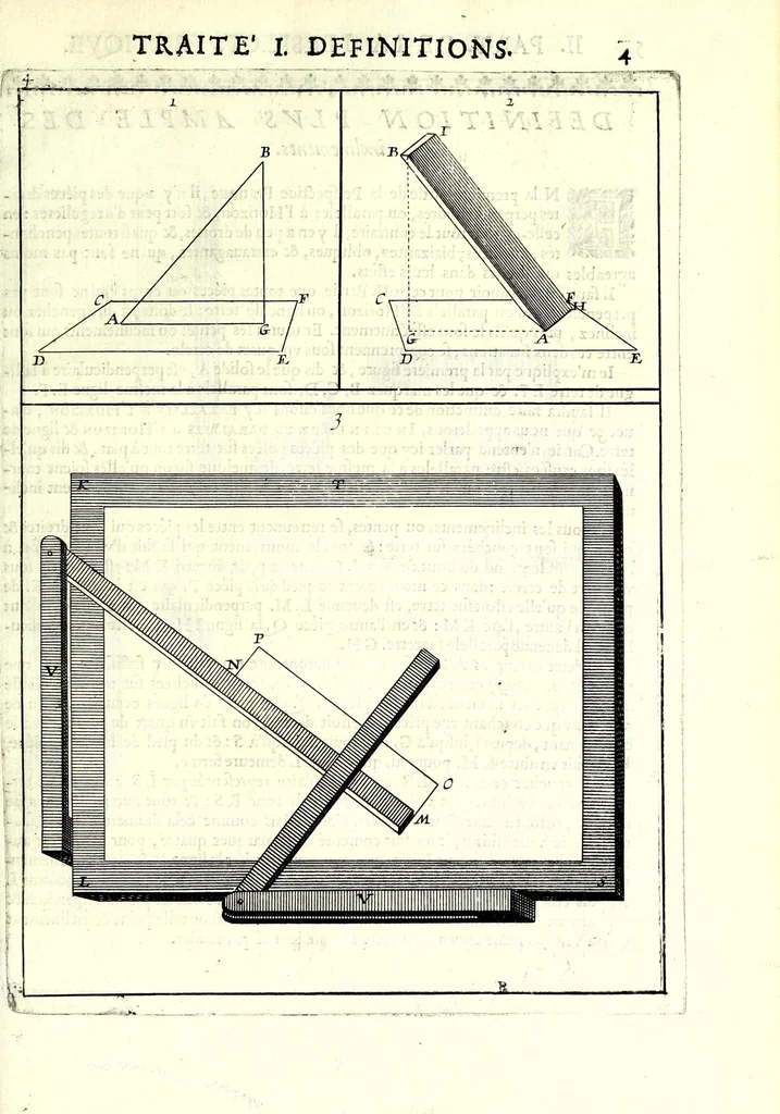 An illustration from La perspective pratiqve : necessaire a tovs peintres, graveurs, architectes, brodeurs, scvlpteurs, orfevres, tapissiers, et autres qui se meslent de desseigner, 1663, leaf 39