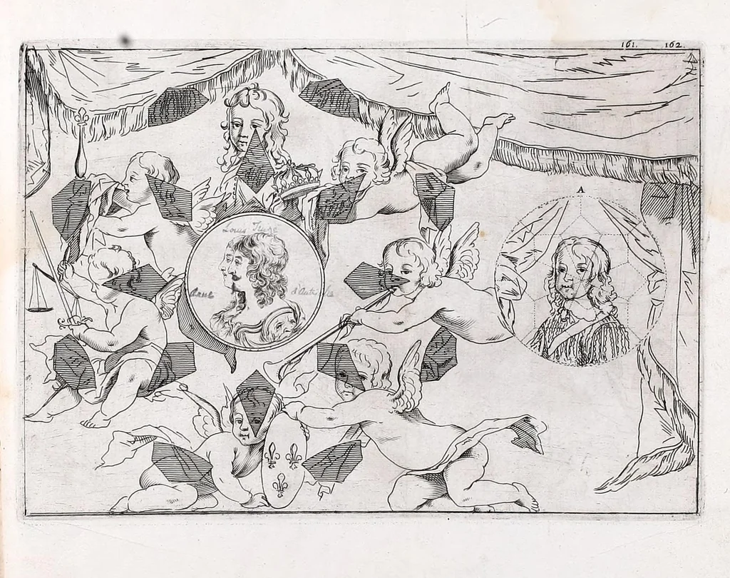 An illustration from La perspective pratiqve : necessaire a tovs peintres, graveurs, architectes, brodeurs, scvlpteurs, orfevres, tapissiers, et autres qui se meslent de desseigner, 1663, leaf 417