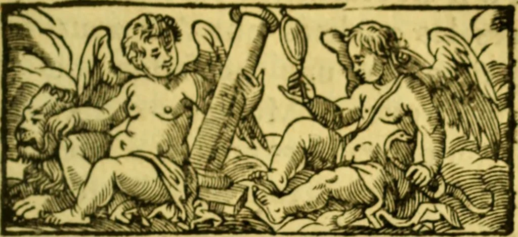 An illustration from La philosophie des gens de cour : ou l'on enseigne d'une manière aisée & naturelle ce qu'il y a de plus curieux dans la phisique, & de plus solide dans la morale pour l'usage des personnes de qualité, 1683, leaf 132