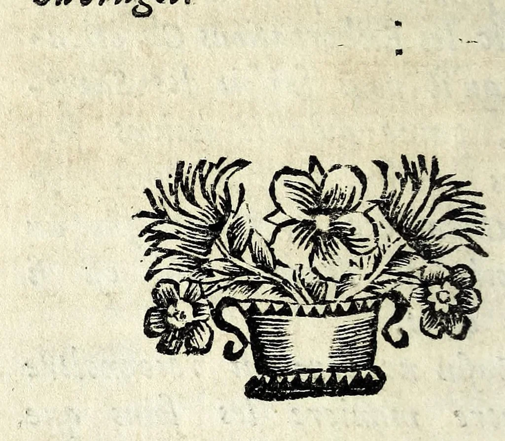 An illustration from La philosophie des images enigmatiques, ou il est traité des enigmes, hieroglyphiques, oracles, propheties, sorts, divinations, loteries, talismans, songes, centuries de Nostradamus, de la baguette, 1694, leaf 12