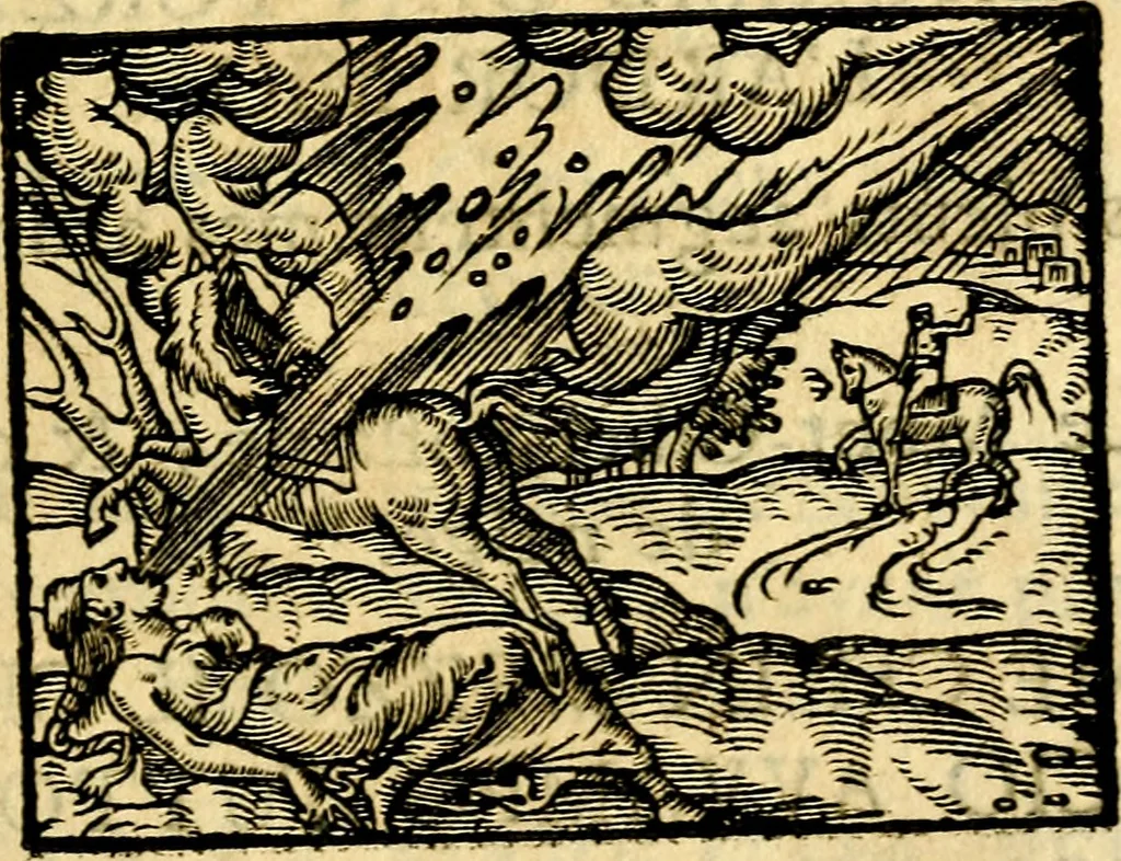 An illustration from La philosophie des images : composée d'un ample recueil de devises, & du jugement de tous les ouvrages qui ont êté faits sur cette matiere, 1682, leaf 178