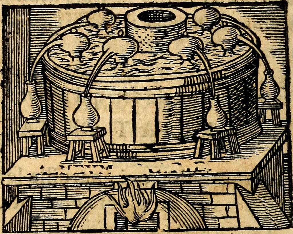 An illustration from La philosophie des images : composée d'un ample recueil de devises, & du jugement de tous les ouvrages qui ont êté faits sur cette matiere, 1682, leaf 183