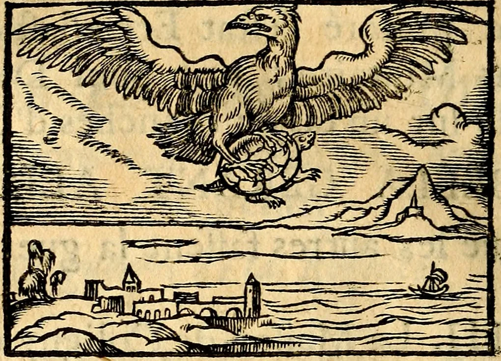 An illustration from La philosophie des images : composée d'un ample recueil de devises, & du jugement de tous les ouvrages qui ont êté faits sur cette matiere, 1682, leaf 307
