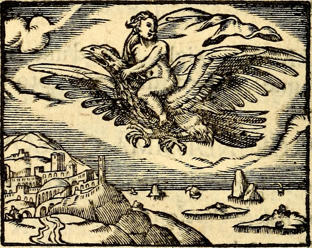 An illustration from La philosophie des images : composée d'un ample recueil de devises, & du jugement de tous les ouvrages qui ont êté faits sur cette matiere, 1682, leaf 331