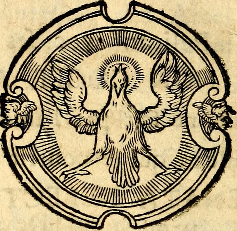 An illustration from La philosophie des images : composée d'un ample recueil de devises, & du jugement de tous les ouvrages qui ont êté faits sur cette matiere, 1682, leaf 367