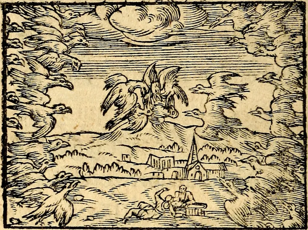 An illustration from La philosophie des images : composée d'un ample recueil de devises, & du jugement de tous les ouvrages qui ont êté faits sur cette matiere, 1682, leaf 439
