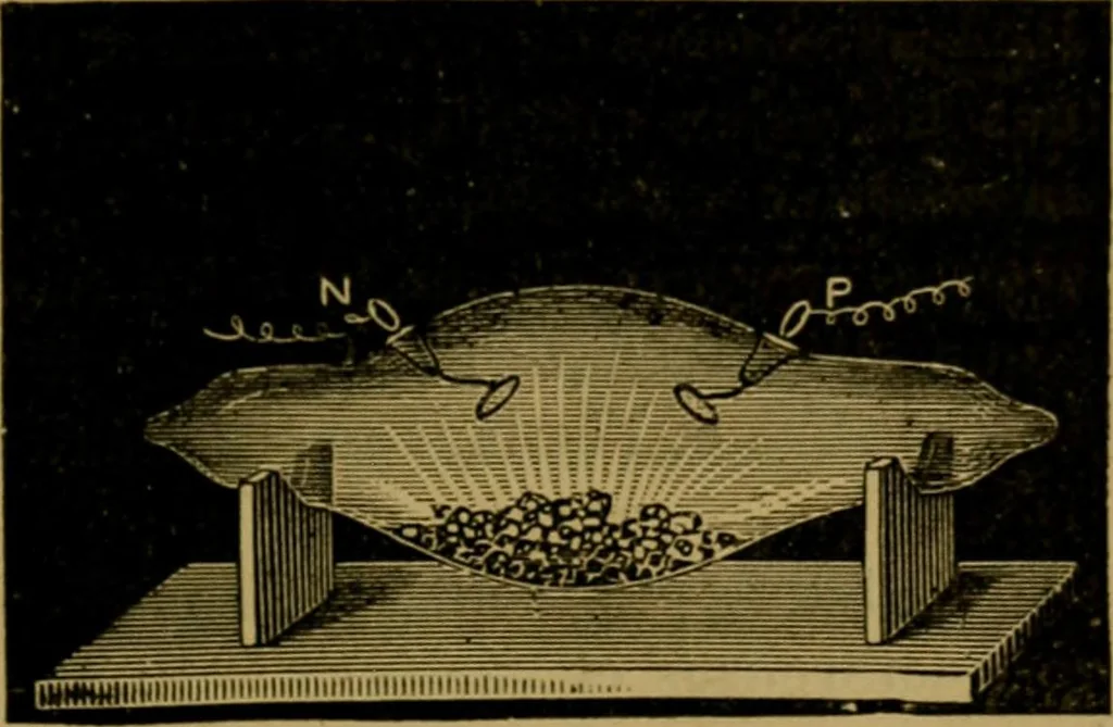 An illustration from La photographie de l'invisible : les rayons X suivi d'un glossaire, 1898, leaf 176