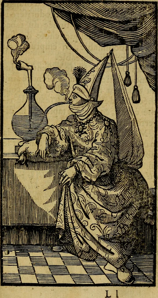 An illustration from La physique occulte, ou Traité de la baguette divinatoire et de son utilité pour la découverte des sources d'eau, des miniéres, des tresors cachez, des voleurs & des meurtriers fugitifs. : Avec des principes qui expliquent les phénoménes les plus obscurs de la nature., 1693, leaf 430
