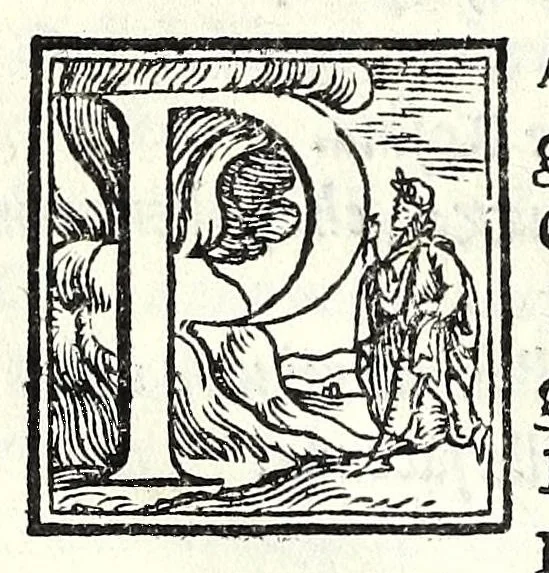 An illustration from La piacevole, et giocosa comedia di m. Andrea Calmo intitolata Il Saltvzza : non piv venvta in luce, cosa bellissima, 1551, leaf 52