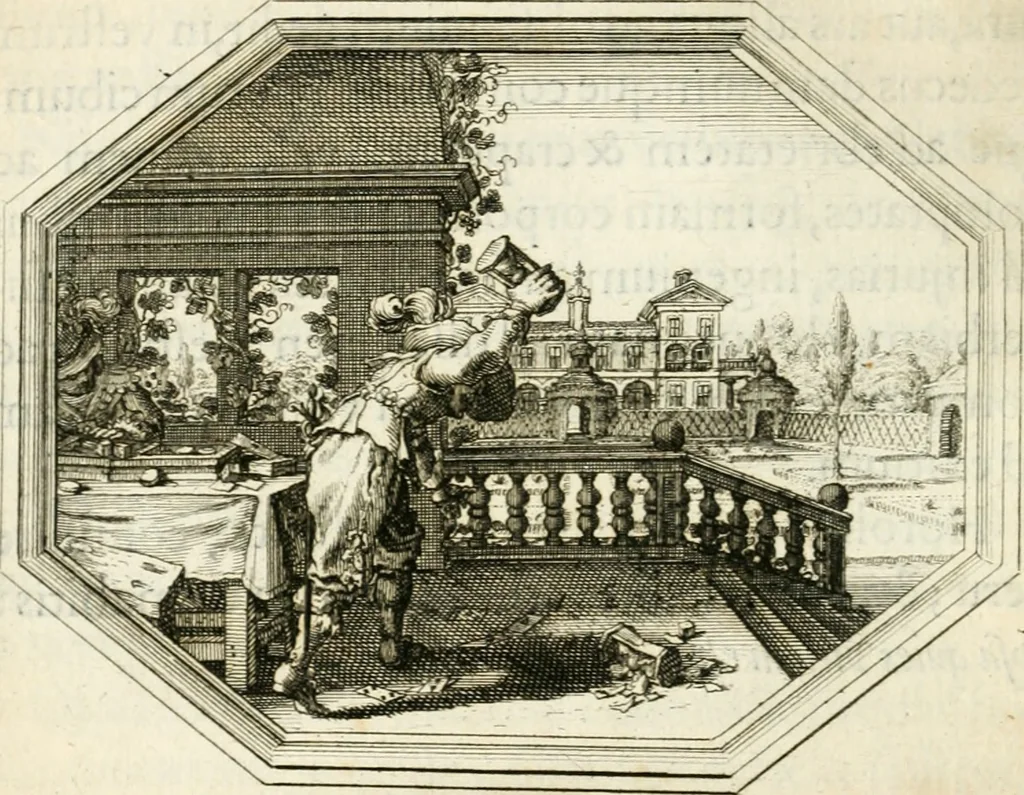 An illustration from Mundi lapis lydius, siue, Vanitas per veritate[m] falsi accusata & conuicta, 1639, leaf 109