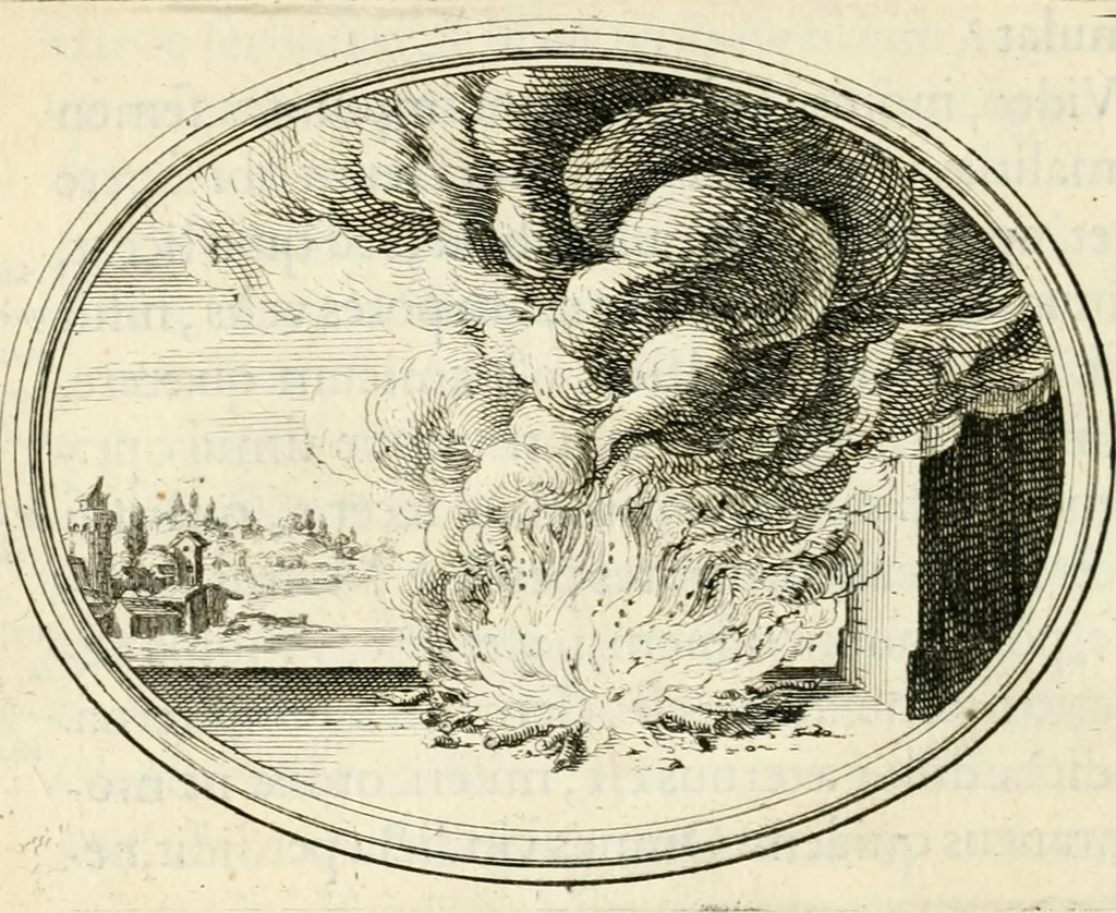An illustration from Mundi lapis lydius, siue, Vanitas per veritate[m] falsi accusata & conuicta, 1639, leaf 177