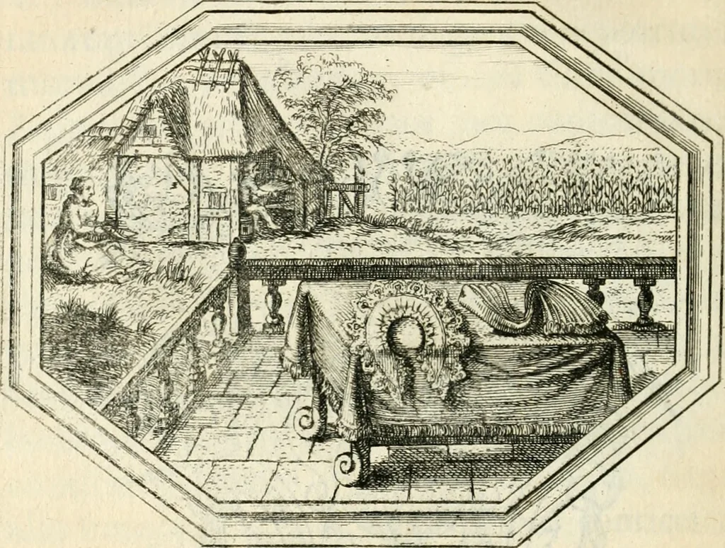 An illustration from Mundi lapis lydius, siue, Vanitas per veritate[m] falsi accusata & conuicta, 1639, leaf 255
