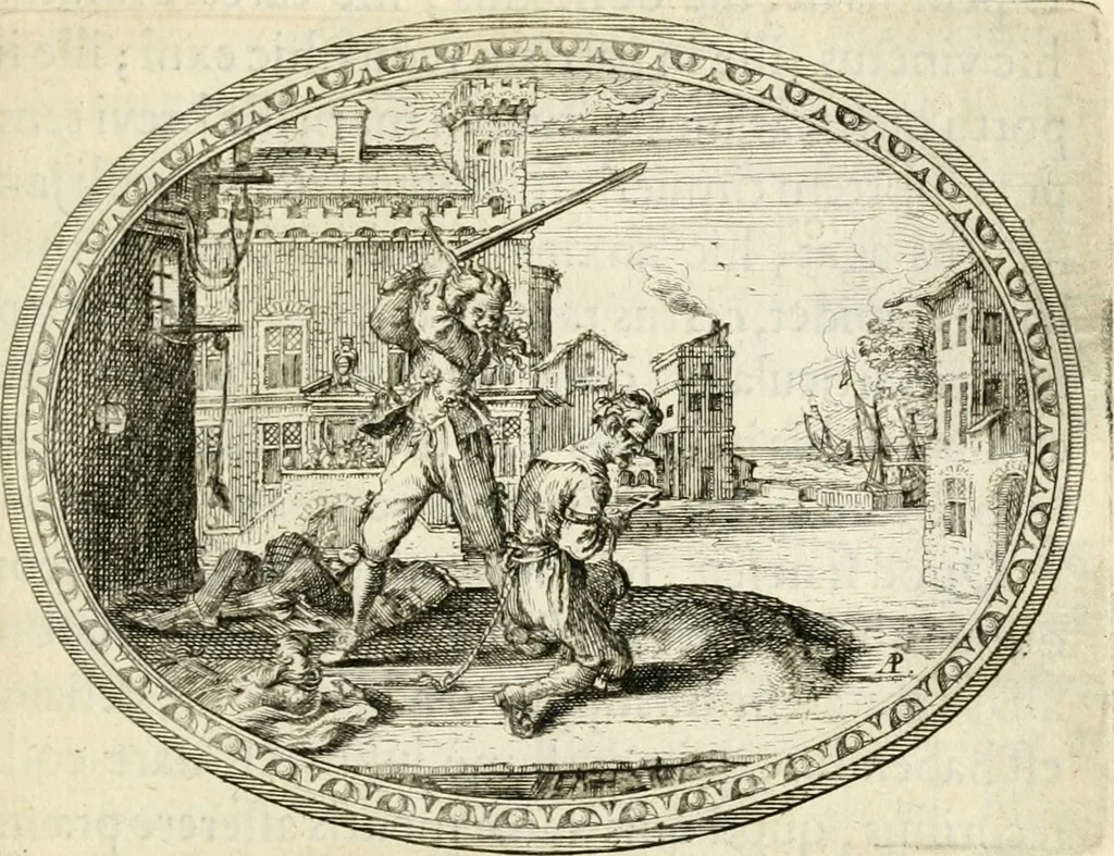 An illustration from Mundi lapis lydius, siue, Vanitas per veritate[m] falsi accusata & conuicta, 1639, leaf 266