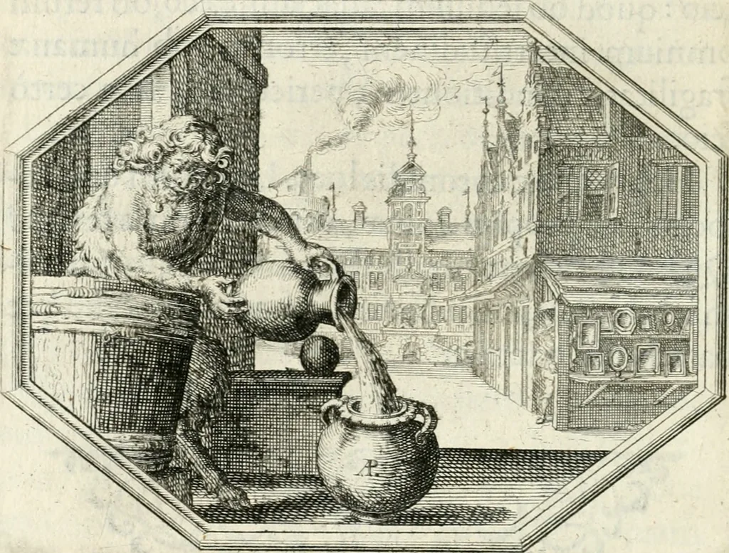An illustration from Mundi lapis lydius, siue, Vanitas per veritate[m] falsi accusata & conuicta, 1639, leaf 35