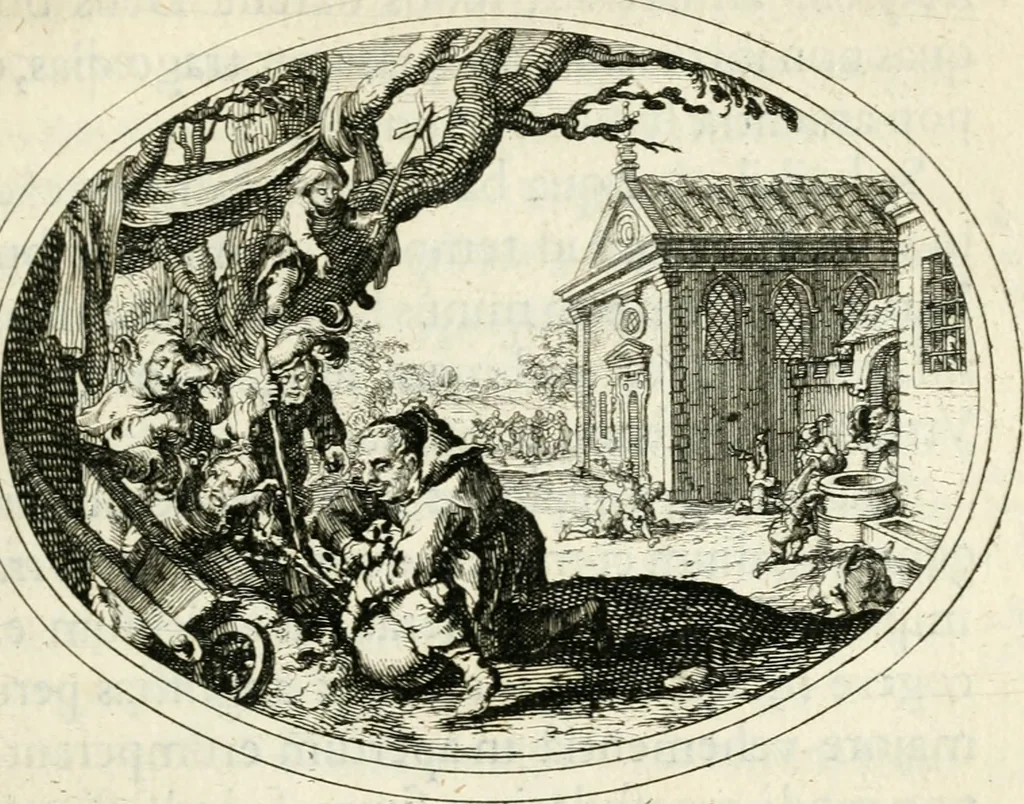 An illustration from Mundi lapis lydius, siue, Vanitas per veritate[m] falsi accusata & conuicta, 1639, leaf 78